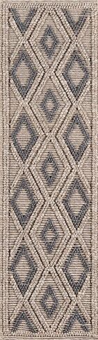Momeni Andes Wool and Viscose Area Rug 2'3" X 8' Runner Beige in Kuwait