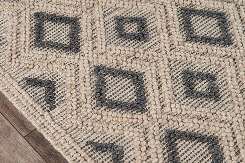 Momeni Andes Wool and Viscose Area Rug 2'3" X 8' Runner Beige in Kuwait