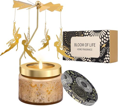 هدايا الشموع للنساء، هدايا عيد ميلاد فريدة للنساء، هدايا مضحكة للزوجة وصديقة الأخت، هدايا شموع معطرة قابلة للدوران لعيد الميلاد وعيد الشكر وعيد الحب in Kuwait