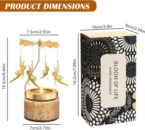 هدايا الشموع للنساء، هدايا عيد ميلاد فريدة للنساء، هدايا مضحكة للزوجة وصديقة الأخت، هدايا شموع معطرة قابلة للدوران لعيد الميلاد وعيد الشكر وعيد الحب in Kuwait