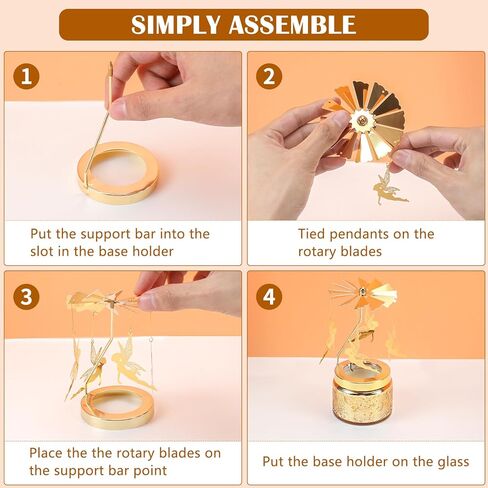 هدايا الشموع للنساء، هدايا عيد ميلاد فريدة للنساء، هدايا مضحكة للزوجة وصديقة الأخت، هدايا شموع معطرة قابلة للدوران لعيد الميلاد وعيد الشكر وعيد الحب in Kuwait