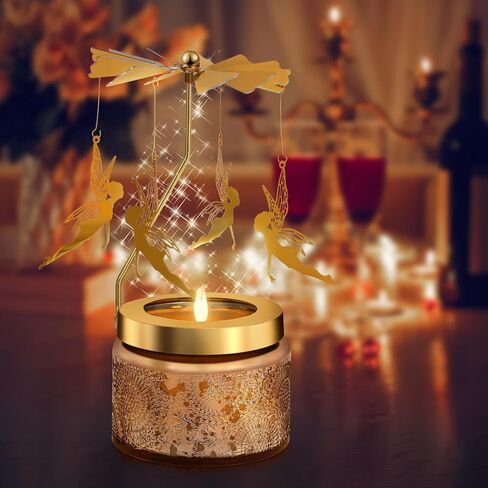 هدايا الشموع للنساء، هدايا عيد ميلاد فريدة للنساء، هدايا مضحكة للزوجة وصديقة الأخت، هدايا شموع معطرة قابلة للدوران لعيد الميلاد وعيد الشكر وعيد الحب in Kuwait