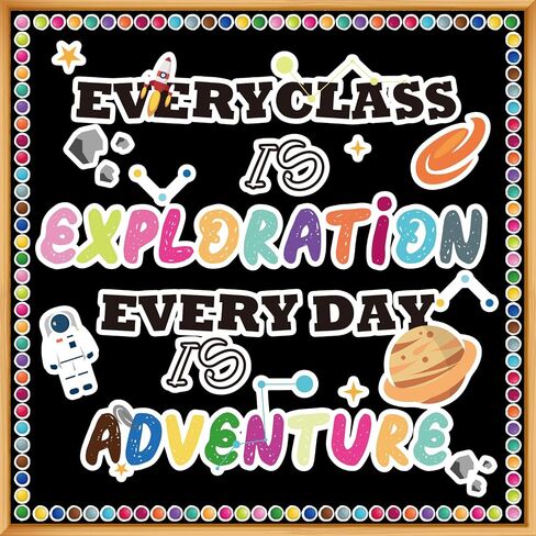 Classroom Bulletin Board Decor Colorful Classroom Decoration Set Welcome Banner Motivational Posters for for Kindergarten Elementary Middle School (Amazing) in Saudi Arabia