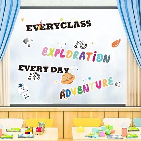 Classroom Bulletin Board Decor Colorful Classroom Decoration Set Welcome Banner Motivational Posters for for Kindergarten Elementary Middle School (Amazing) in Saudi Arabia
