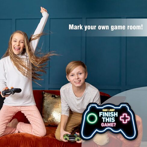 لافتة باب خشبية للألعاب معلقة لمنطقة الألعاب، لوحة خشبية لوحدة التحكم في الألعاب، لافتة خشبية معلقة للوحة خشبية معلقة، لافتة باب لغرفة الأطفال وغرفة نوم الأولاد، ديكور جدار الباب 6.5 × 10.2 بوصة in Kuwait