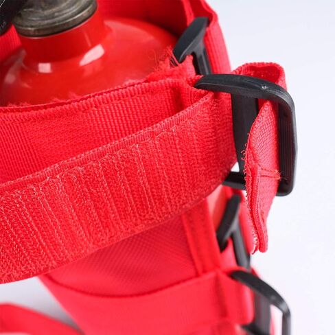 Universal Fire Extinguisher Straps Adjustable Roll Bar Mount 3 lb Fire Extinguisher Holder for Boat Wrangler Car Truck UTV Vehicles Roll Cage Interior Accessories Home Office,Red Strap Only in Saudi Arabia