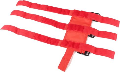 Universal Fire Extinguisher Straps Adjustable Roll Bar Mount 3 lb Fire Extinguisher Holder for Boat Wrangler Car Truck UTV Vehicles Roll Cage Interior Accessories Home Office,Red Strap Only in Saudi Arabia