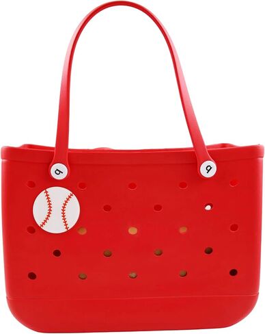 3.15inches/8cm Hard Acrylic Softball Charm for Bogg Bag and Simply Southern Bag, Ball Sport Decorative Accessory for Rubber Beach Tote in Saudi Arabia
