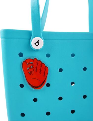 3.15inches/8cm Hard Acrylic Softball Charm for Bogg Bag and Simply Southern Bag, Ball Sport Decorative Accessory for Rubber Beach Tote in Saudi Arabia