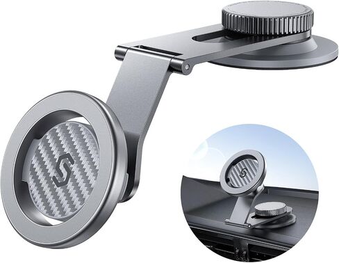 SYNCWIRE for MagSafe Car Mount for Universal Dashboard &Tesla Screen, [Super Stable ] Magnetic Phone Holder for Car, Aluminum Alloy Arm, Car Mount for iPhone 15 Pro Max 14 13 12&All in Kuwait
