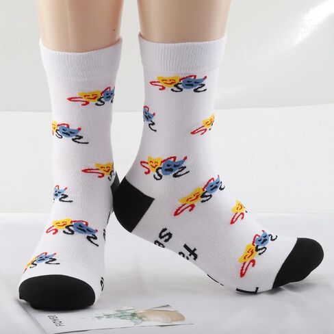 JNIAP 2 Pairs Drama Theatre Socks Gift Musical Broadway Gift Drama Teacher Gift Theatre Nerd Gift in Kuwait