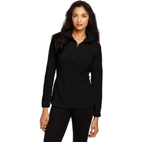 Columbia Women's Glacial Fleece 1/2 Zip Jacket-Black-XL