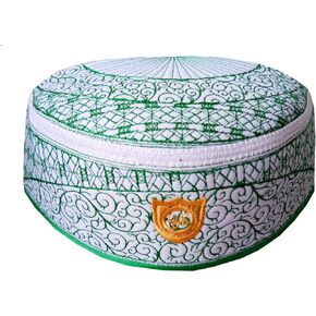 Alwee Muslim Kufi Hat ALW010 Islam Men Prayer Skull Cap Headware Ramadan Eid Gift