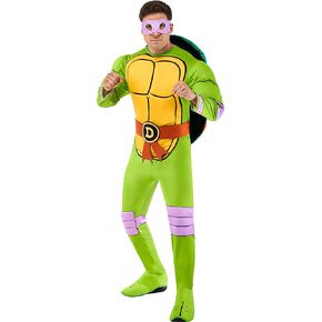Rubie's Men's Teenage Mutant Ninja Turtles Deluxe Donatello Costume Jumpsuit, Shell, and Eye-mask