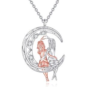 AXELUNA Mother Father Daughter Brother Siter Family Neckalce Sterling Silver