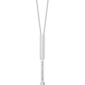 Plumiss Hidden Secret Message Slider Necklace Funny Inspirational Jewelry Gifts for Daughter/Sister/Mom/Friend, Unique Friendship Jewelry, Perfect Birthday Gifts