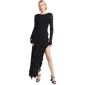 Women's Jacie Ruffle Open Back Maxi Dress