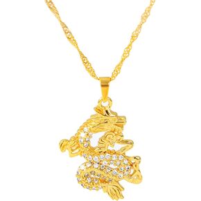 Taichell Dragon Pendant Dragon Necklace Jewelry for Women Agate Chinese Dragon Religion Necklace for Men Boys