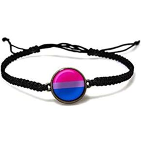 سوار فخر ثنائي الجنس، مجوهرات ثنائية الجنس، سوار فخر، سوار من الراتنج، سوار فخر وردي أرجواني أزرق أزرق، مجوهرات فخر، علم فخر... in Kuwait