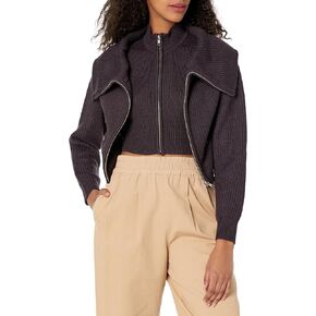 Women's Zip Up Layered Sweater in Kuwait