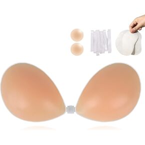 حمالة صدر لاصقة من السيليكون للنساء من CTLUUT فستان بدون ظهر مع أغطية للحلمات in Kuwait