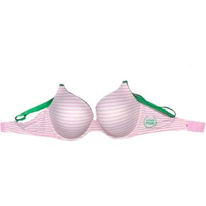 Victoria's Secret Pink Wear Everywhere Smooth Push Up Bra Color Pink Stripe Size 36B New