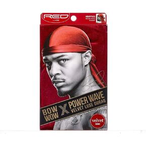 KISS RED Bow Wow Power Wave Velvet Luxe Durag (Burgundy)