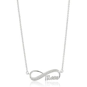 Amazon Collection 925 Sterling Silver AAA Cubic Zirconia Pendant Necklace, 18"