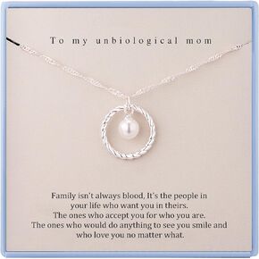 Burning Love to My Unbiological Mom Necklace Sterling Silver Necklace for Bonus Mom Mother in Law Gifts Mothers Day Gifts