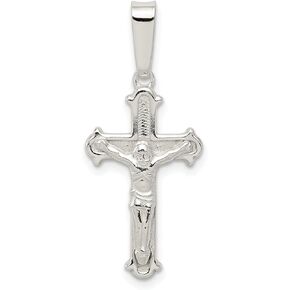 Lex & Lu Sterling Silver Polished Crucifix Pendant LAL106251