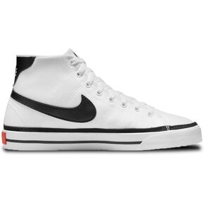 Nike Womens W Court Legacy CNVS Mid Running Shoe, WHITE/BLACK-TEAM ORANGE, 6.5 UK (9 US)