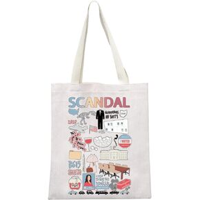 MEIKIUP Olivia Pope TV Show Inspired Gift Olivia Pope TV Show Canvas Tote Bag TV Show Merchandise TV Show Fans Gift