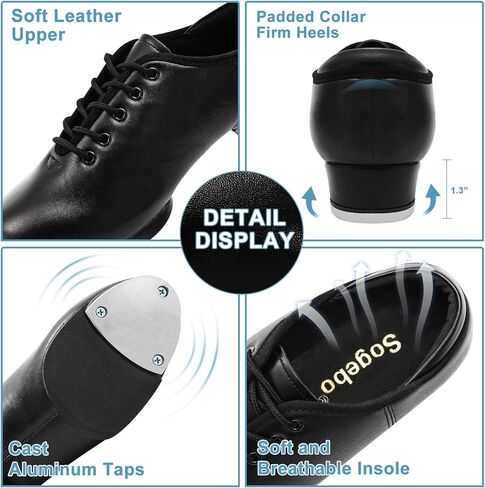 أحذية جلدية للرجال من الجلد بنعل منفصل لرقص الجاز للبالغين in Kuwait