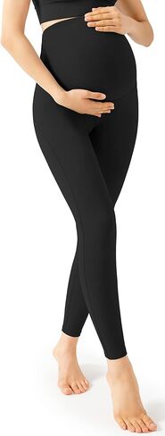 سراويل اليوغا النسائية من AFITNE للحمل فوق البطن مع جيوب، سراويل ضيقة ناعمة قابلة للتمدد للتمرين in Kuwait