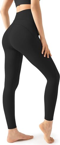 سراويل اليوغا النسائية من AFITNE للحمل فوق البطن مع جيوب، سراويل ضيقة ناعمة قابلة للتمدد للتمرين in Kuwait