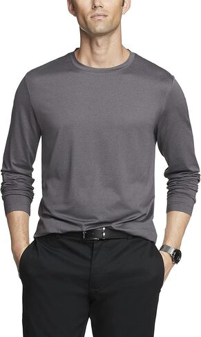 تي شيرت Van Heusen رجالي كبير وطويل الأداء ذو ​​أكمام طويلة ورقبة دائرية in Kuwait