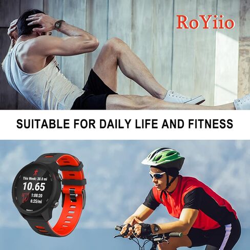 سوار ساعة RoYiio من السيليكون لعرض العروة 20 ملم/22 ملم، تحرير سريع، حزام بديل رياضي ناعم مريح للرجال والنساء in Kuwait