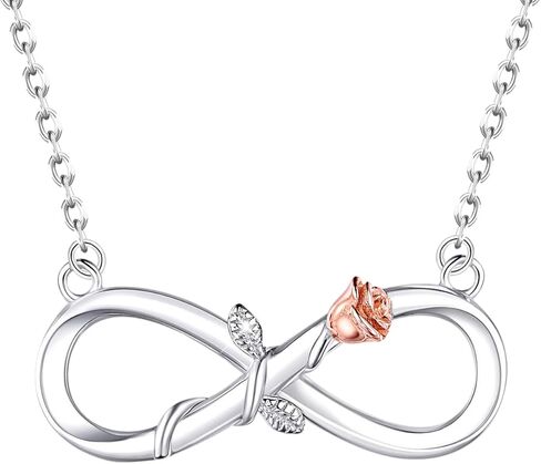 SEIRAA Tale as Old as Time Jewelry Belle's Rose Flower Pendant Necklace Belle and Beast Fairytale Gifts in Kuwait