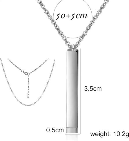 Plumiss Hidden Secret Message Slider Necklace Funny Inspirational Jewelry Gifts for Daughter/Sister/Mom/Friend, Unique Friendship Jewelry, Perfect Birthday Gifts in Saudi Arabia