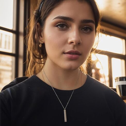 Plumiss Hidden Secret Message Slider Necklace Funny Inspirational Jewelry Gifts for Daughter/Sister/Mom/Friend, Unique Friendship Jewelry, Perfect Birthday Gifts in Saudi Arabia