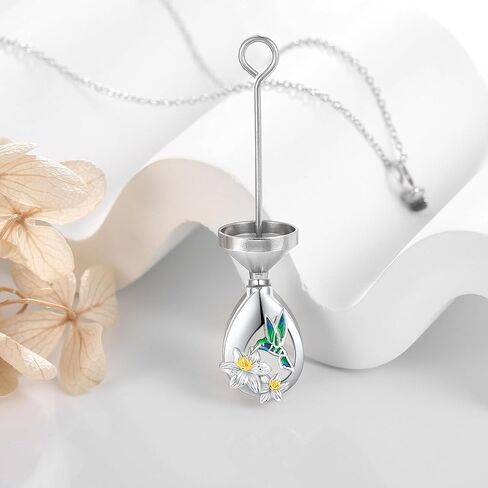 Hummingbird Urn Necklaces for Ashes 925 Sterling Silver Hummingbird Urn Necklaces Cremation Jewelry for Ashes Memory Jewelry for Women in Saudi Arabia