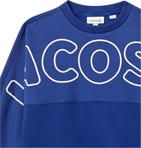 Lacoste Boy's Long Sleeve Colorblock Crewneck Sweatshirt in Saudi Arabia