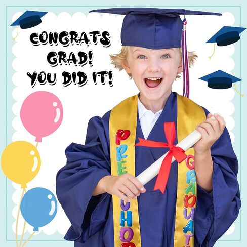 15 Pieces Kids Graduation Stole Preschool Printed Graduation Stole Unisex Sash for Kids Toddler Graduation Supplies in Saudi Arabia