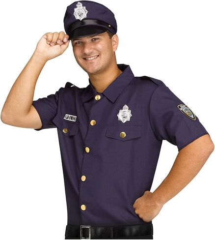 Police Adult Costume Kit, Standard Blue in Saudi Arabia