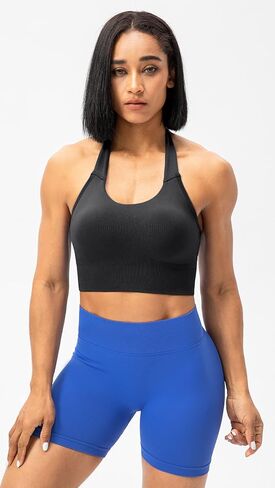 حمالة صدر رياضية نسائية من Lavento بدون خياطة مع رباط خلفي لليوجا وحمالة صدر قصيرة in Kuwait