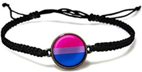 سوار فخر ثنائي الجنس، مجوهرات ثنائية الجنس، سوار فخر، سوار من الراتنج، سوار فخر وردي أرجواني أزرق أزرق، مجوهرات فخر، علم فخر... in Kuwait