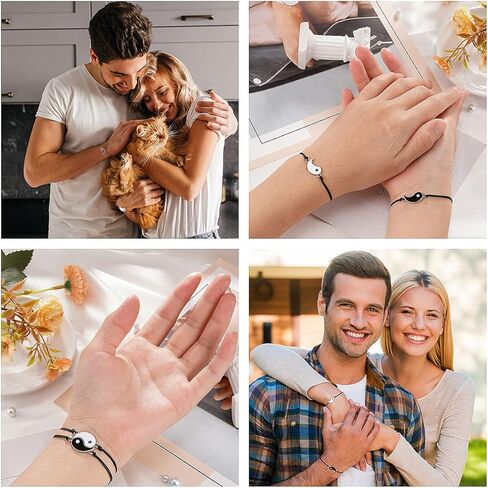 أساور بينكي بروميس للزوجين الصداقة مطابقة يين يانغ سوار عيد الحب هدايا عيد ميلاد لها أفضل صديق صديقها صديقة in Kuwait