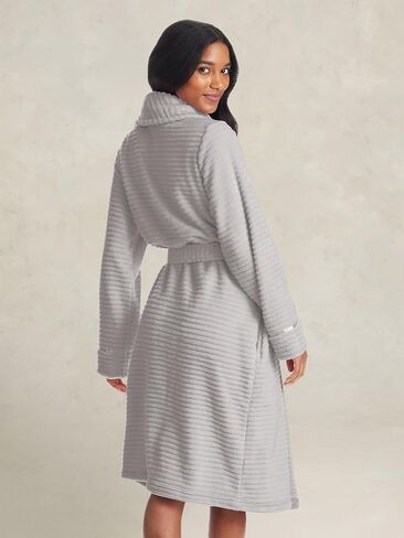 TAHARI Womens Corduroy Plush Robe - Corded Plush Bathrobe - Womens Robes Long in Kuwait