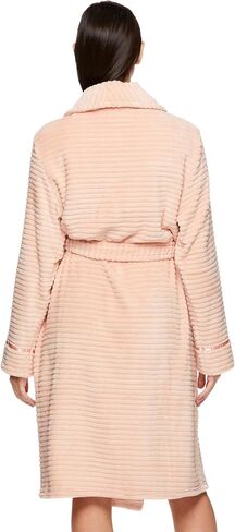 TAHARI Womens Corduroy Plush Robe - Corded Plush Bathrobe - Womens Robes Long in Kuwait