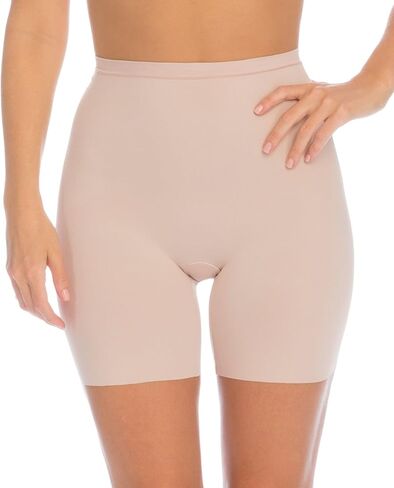 SPANX Assets Red Hot Label شورت تنحيف خفيف الوزن لمنتصف الفخذ (صغير، لون شامبانيا) in Kuwait